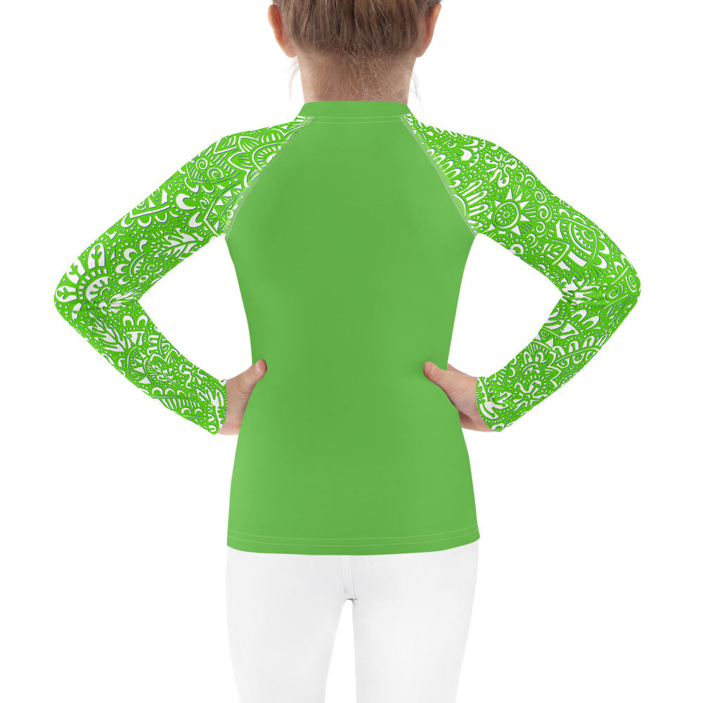 The G - Kids Rash Guard in Green