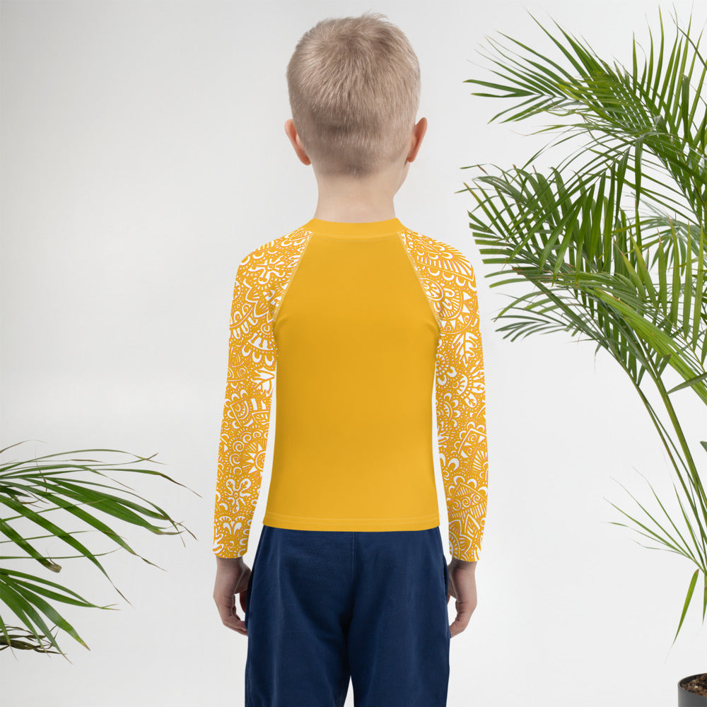 The G - Kids Rash Guard in Yellow