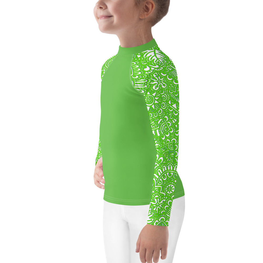 The G - Kids Rash Guard in Green