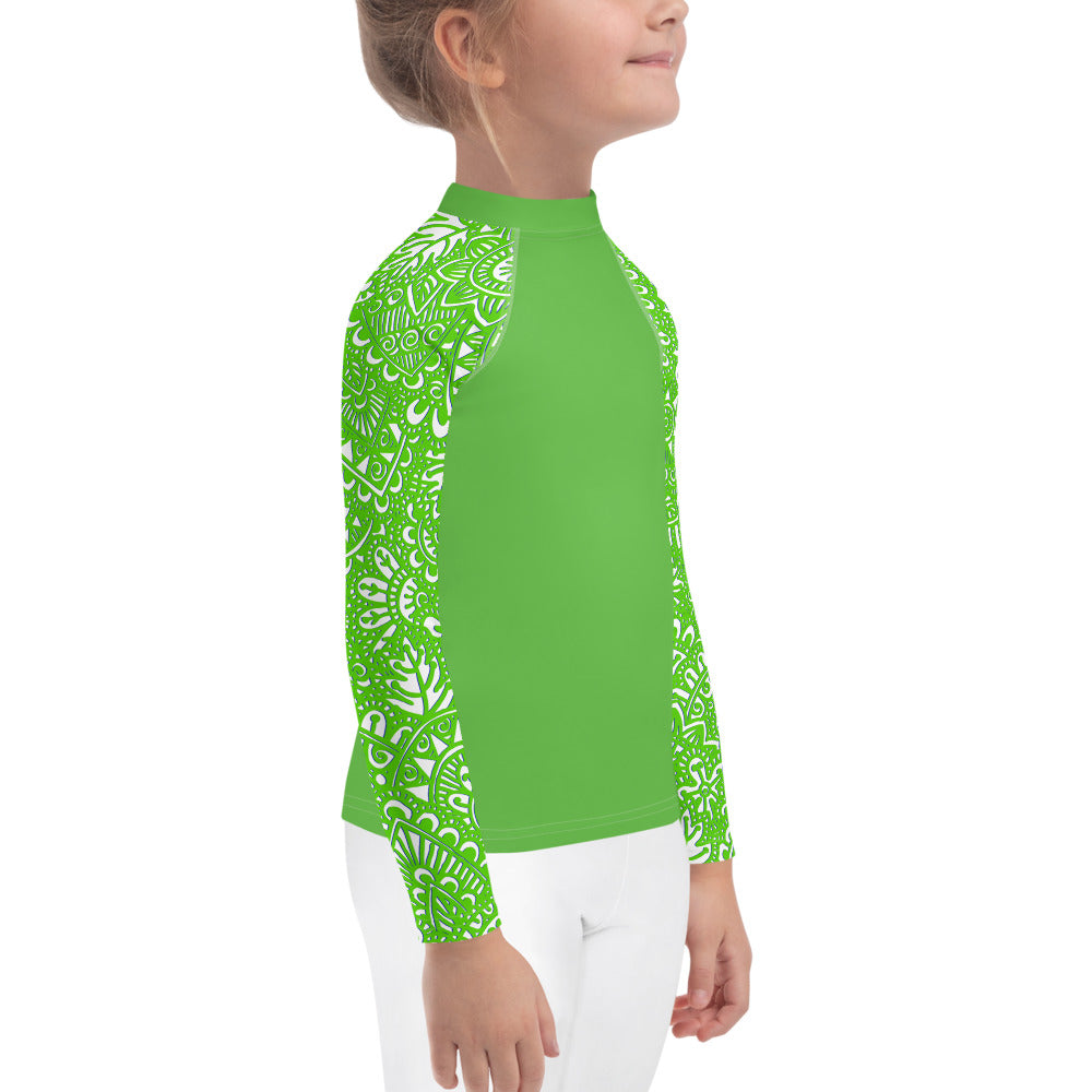 The G - Kids Rash Guard in Green