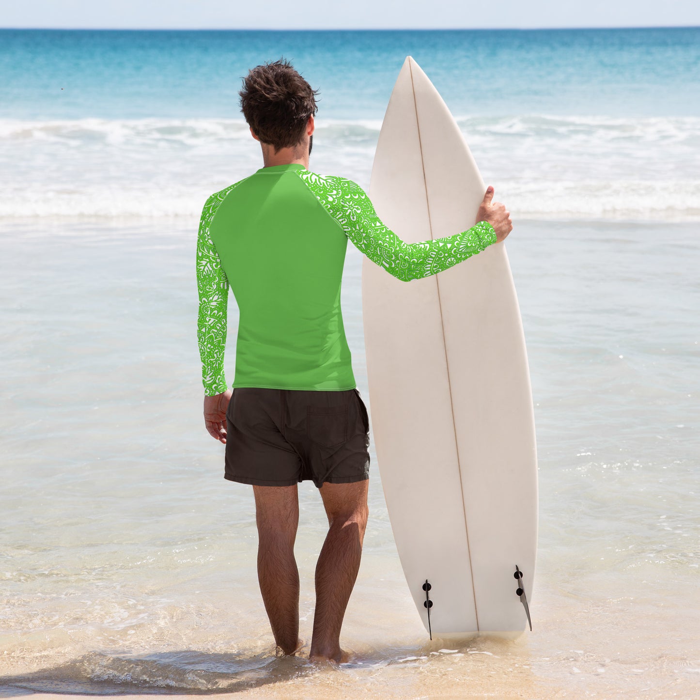 The G - Men's Rash Guard In Green