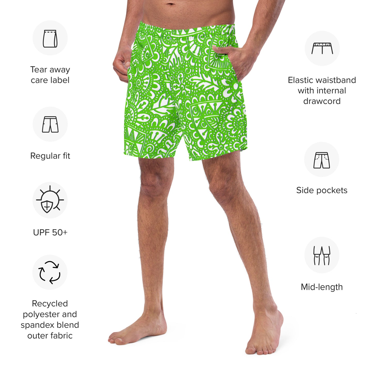 The G - Men's Swim Trunks In Green