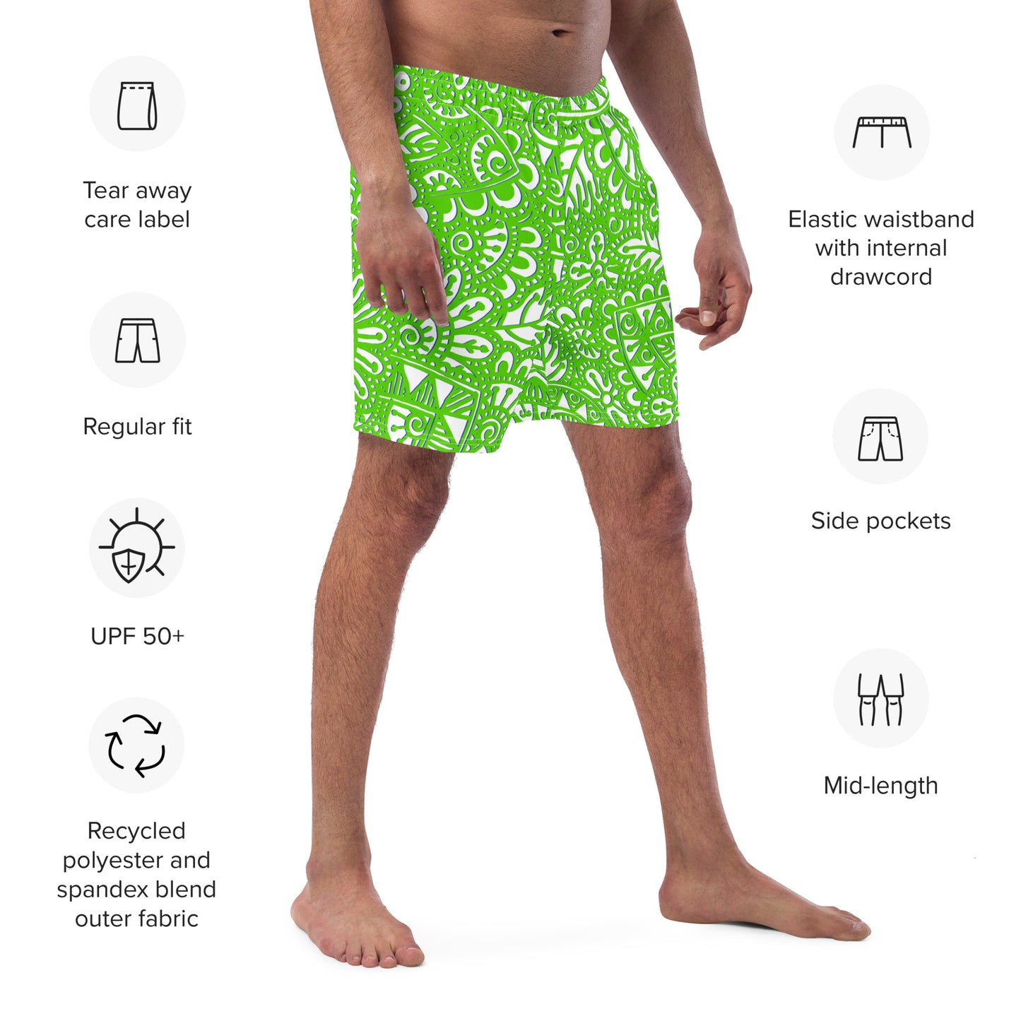 The G - Men's Swim Trunks In Green