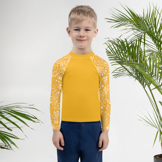 The G - Kids Rash Guard in Yellow