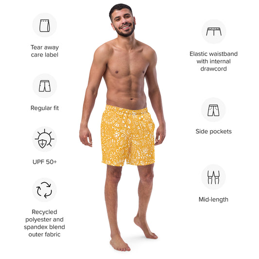 The G - Men's Swim Trunks in Yellow