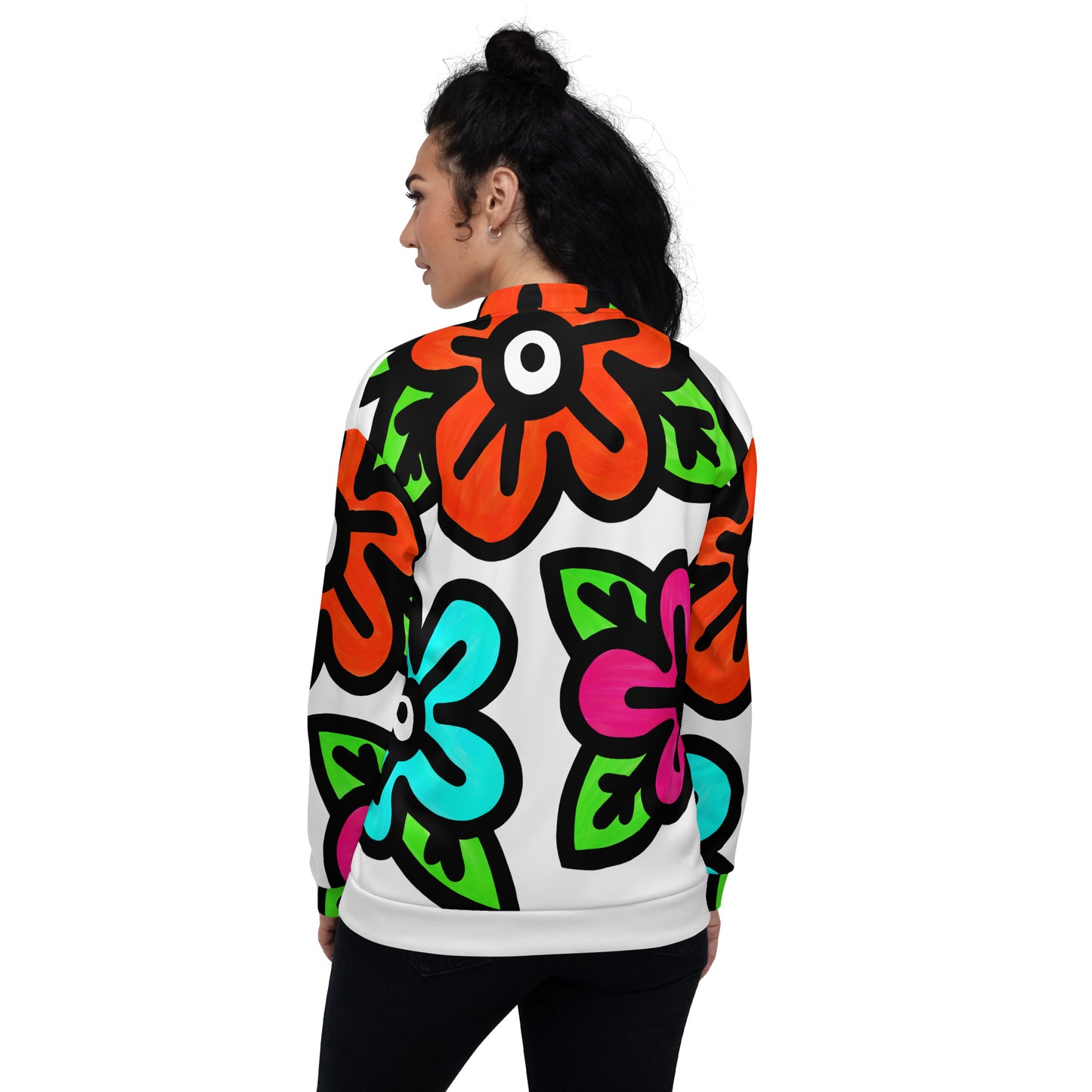 The Flower Bomb - Unisex Bomber Jacket