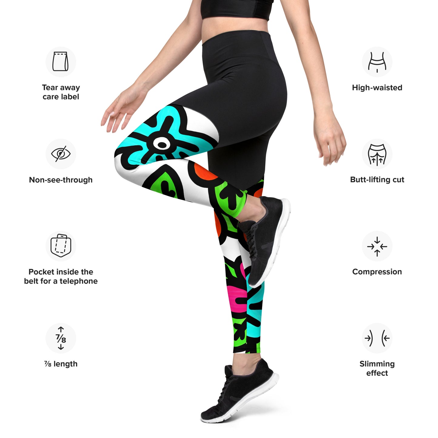 The Flower Bomb - Women's Sports Leggings