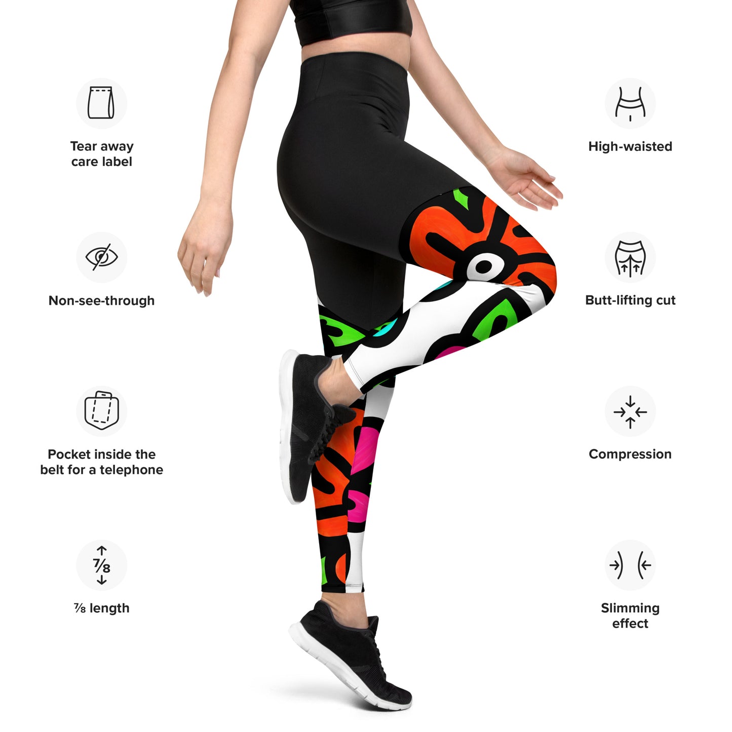 The Flower Bomb - Women's Sports Leggings